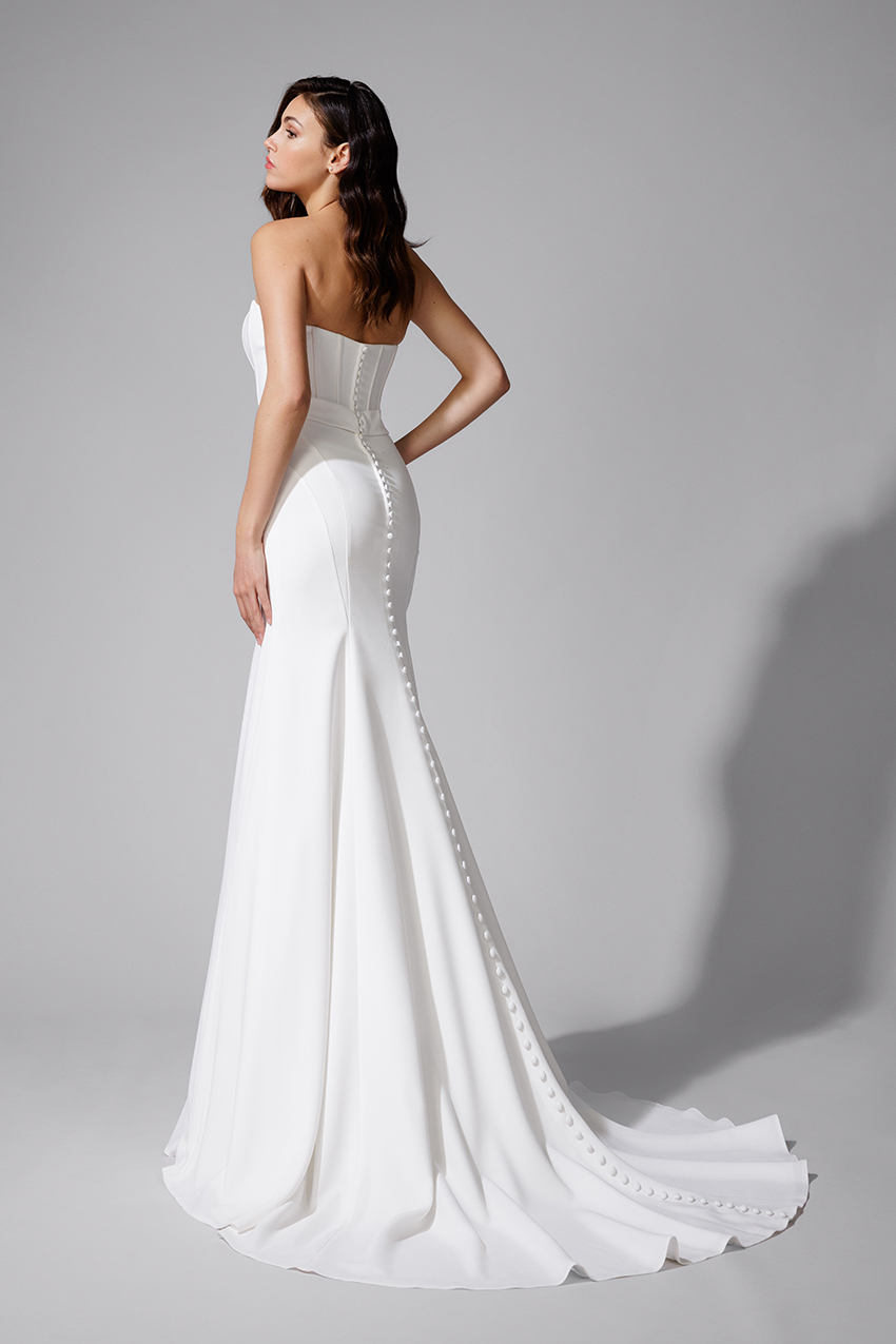 BEL22719_2 copie Robe de mariée BELLA BEL22719 en crêpe